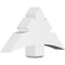 Ekena Millwork Alberta Architectural Grade PVC Gable Bracket, 36"W x 19 1/2"H x 6"D x 6"F, 13/12 Pitch GBP036X20X0606ALB00 - alternate 1